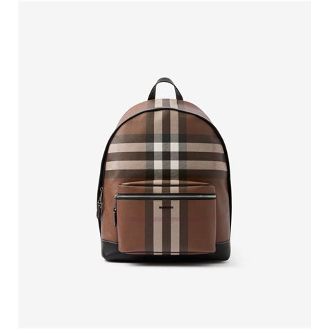 cinta burberry marrone scuro|Zaino Check (Marrone betulla scuro) .